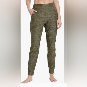 All In Motion Women’s Sz XL Olive Green Marled Stretch Running Jogger Pants